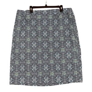 Talbots Womens 22 Plus Size Skirt Patterned Modern Workwear Career Minimalist